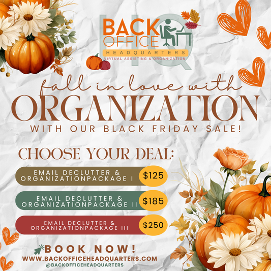 Fall in Love With Organization: Email Declutter & Organization